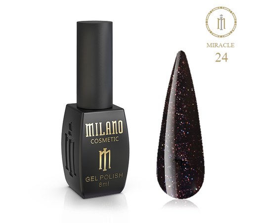 Изображение  Gel polish Milano Glame Miracle №24, 8 мл, Volume (ml, g): 8, Color No.: 24