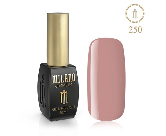 Изображение  Gel polish Milano Palette 10 №250 Antique pink, 10 ml, Volume (ml, g): 10, Color No.: 250