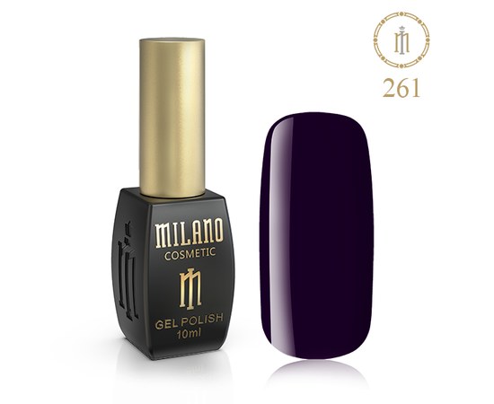 Изображение  Gel polish Milano Palette 10 №261 Eggplant Crayola, 10 ml, Volume (ml, g): 10, Color No.: 261