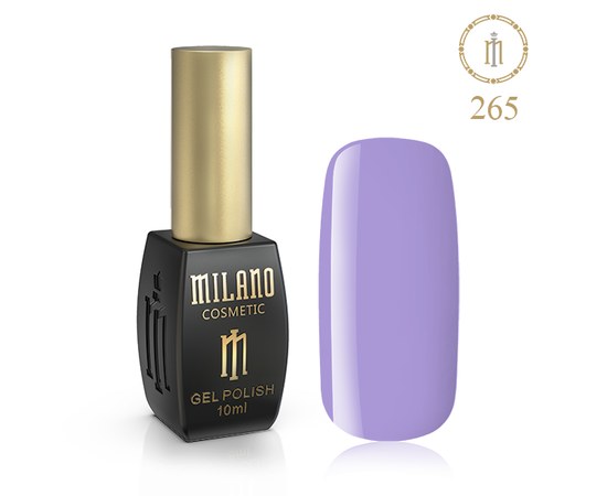 Изображение  Gel polish Milano Palette 10 №265 Lilac, 10 ml, Volume (ml, g): 10, Color No.: 265