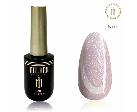 Изображение  Жидкий полигель с шимером Milano Liquid Shimmer Poly Gel №04, 15 мл, Цвет: 04