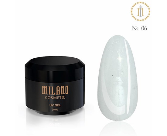 Изображение  Гель для наращивания с шимером Milano Shimmer №06, 30 мл, Цвет №: 06