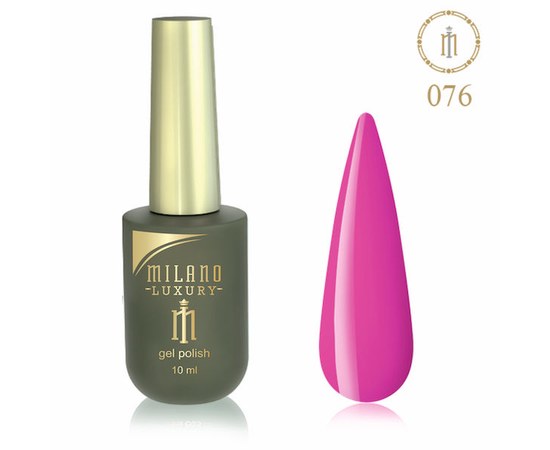 Изображение  Gel polish Milano Luxury №076 Paradise pink, 10 ml, Volume (ml, g): 10, Color No.: 76