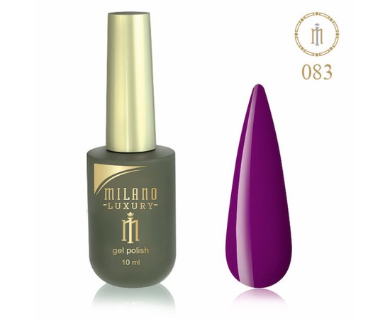 Изображение  Gel polish Milano Luxury №083 Grape nectar, 10 ml, Volume (ml, g): 10, Color No.: 83