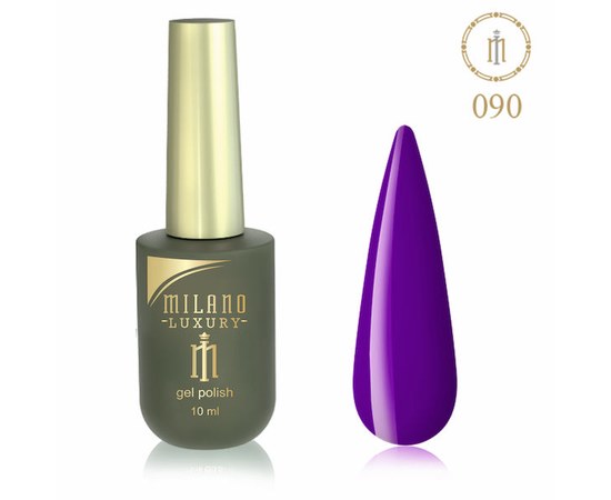 Изображение  Gel polish Milano Luxury №090 Heliotrope, 10 ml, Volume (ml, g): 10, Color No.: 90