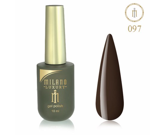 Изображение  Gel polish Milano Luxury №097 Chocolate cupcake, 10 ml, Volume (ml, g): 10, Color No.: 97