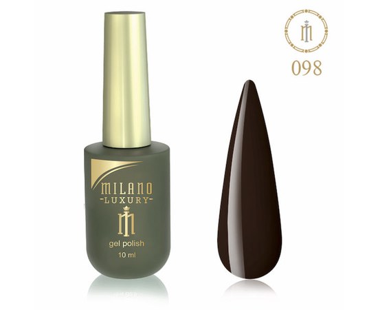 Изображение  Gel polish Milano Luxury №098 Sepia, 10 ml, Volume (ml, g): 10, Color No.: 98