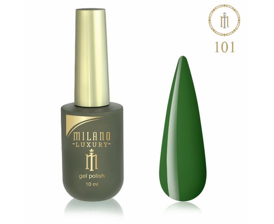 Изображение  Gel polish Milano Luxury №101 Zucchini shade, 10 ml, Volume (ml, g): 10, Color No.: 101