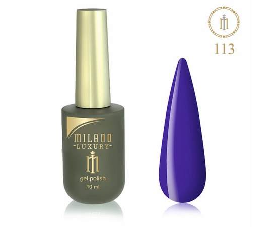 Изображение  Gel polish Milano Luxury №113 Indigo, 10 ml, Volume (ml, g): 10, Color No.: 113