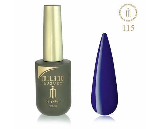 Изображение  Gel polish Milano Luxury №115 Night blue, 10 ml, Volume (ml, g): 10, Color No.: 115