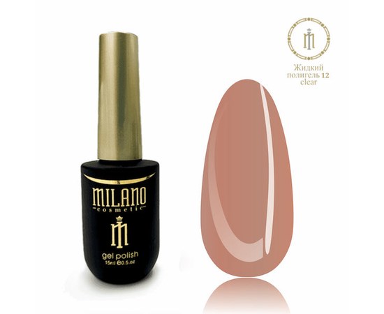 Зображення  Рідкий полігель Milano Liquid Poly Gel №12, 15 мл, Колір: 12