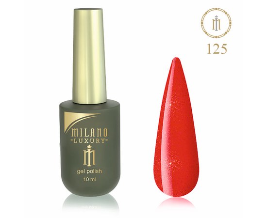 Изображение  Gel polish Milano Luxury №125 Sicilian orange, 10 ml, Volume (ml, g): 10, Color No.: 125
