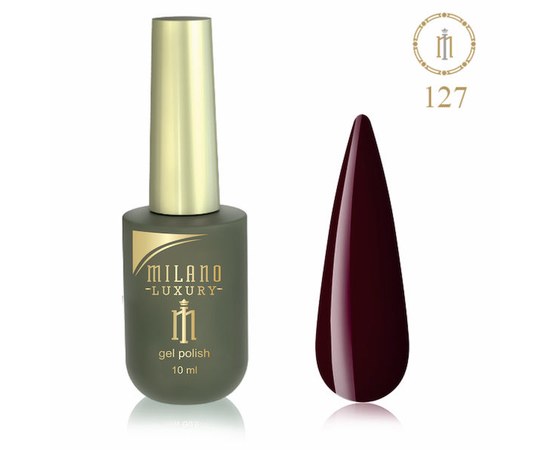 Изображение  Gel polish Milano Luxury №127 Plum brown, 10 ml, Volume (ml, g): 10, Color No.: 127