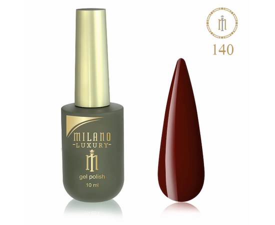 Изображение  Gel polish Milano Luxury №140 Oxide red, 10 ml, Volume (ml, g): 10, Color No.: 140