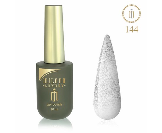 Изображение  Gel polish Milano Luxury №144 Silver sand, 10 ml, Volume (ml, g): 10, Color No.: 144