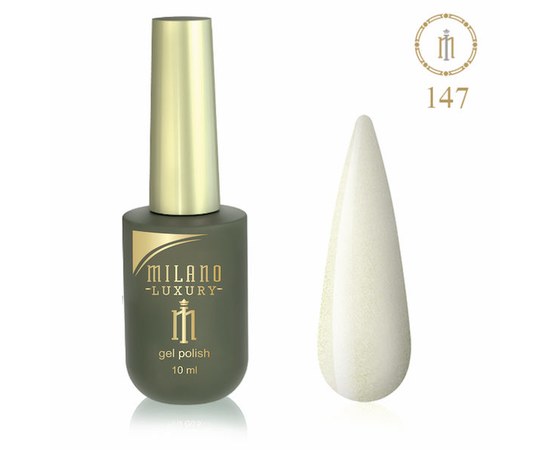 Изображение  Gel polish Milano Luxury №147 Shimmering snow, 10 ml, Volume (ml, g): 10, Color No.: 147