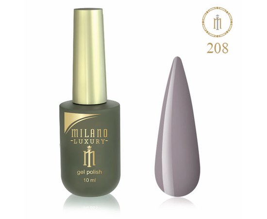Изображение  Gel polish Milano Luxury №208 Chester fog, 10 ml, Volume (ml, g): 10, Color No.: 208