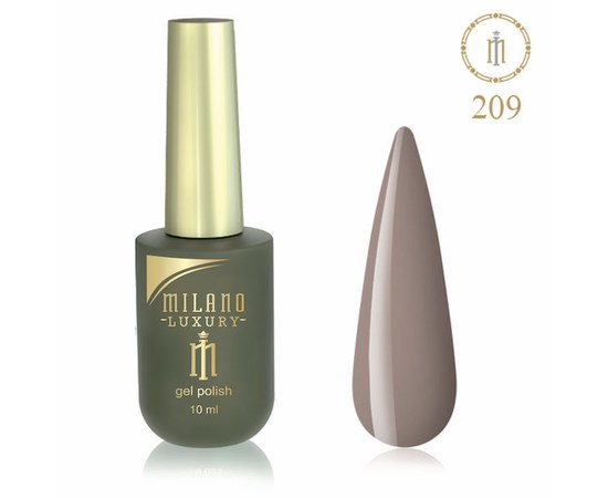 Изображение  Gel polish Milano Luxury №209 Zerbano, 10 ml, Volume (ml, g): 10, Color No.: 209