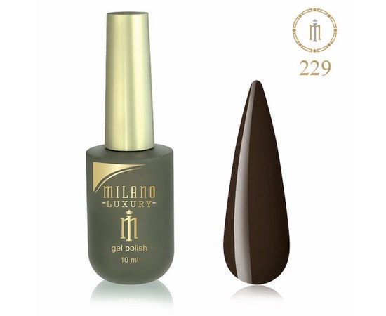 Изображение  Gel polish Milano Luxury №229 Deer brown, 10 ml, Volume (ml, g): 10, Color No.: 229