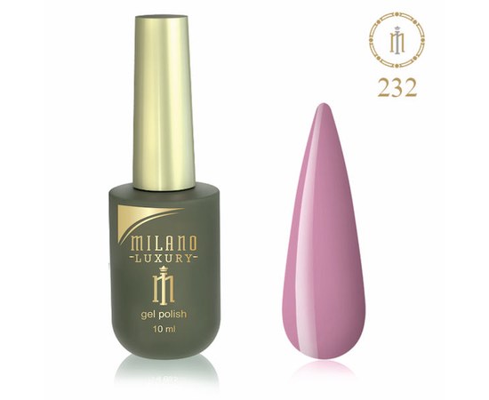 Изображение  Gel polish Milano Luxury №232 Mahogany brown, 10 ml, Volume (ml, g): 10, Color No.: 232