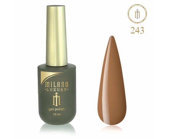 Изображение  Gel polish Milano Luxury №243 Dark orange-yellow, 10 ml, Volume (ml, g): 10, Color No.: 243
