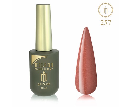 Изображение  Gel polish Milano Luxury №257 Sepia Crayola, 10 ml, Volume (ml, g): 10, Color No.: 257