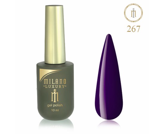 Изображение  Gel polish Milano Luxury №267 Prunes, 10 ml, Volume (ml, g): 10, Color No.: 267