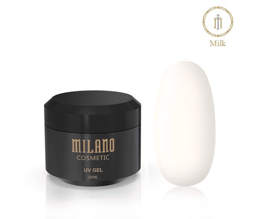 Изображение  Gel for extensions Milano 30 ml, Milk, Volume (ml, g): 30, Color No.: Milk