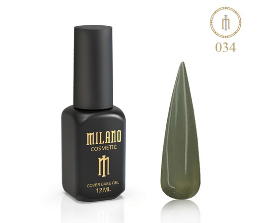 Изображение  Цветная база Milano Cover Base №34, 12 мл, Цвет: 34