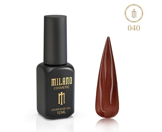 Изображение  Цветная база Milano Cover Base №40, 12 мл, Цвет №: 40