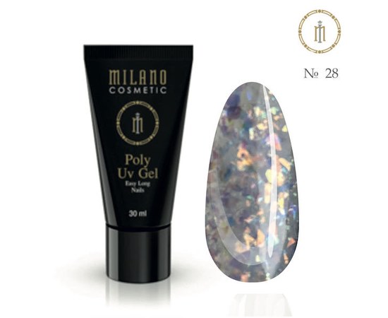 Изображение  Полигель Milano Poly Gel Neon №28, 30 мл, Цвет №: 28