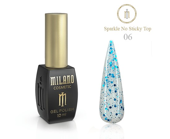 Изображение  Top without a sticky layer Milano Top Sparckle No Sticky No. 06, 10 ml, Color No.: 6