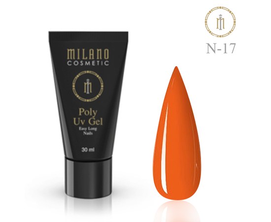 Изображение  Полигель Milano Poly Gel Neon №17, 30 мл, Цвет №: 17