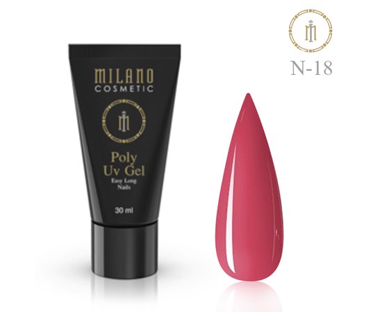 Изображение  Polygel Milano Poly Gel Neon No. 18, 30 ml, Color: 18