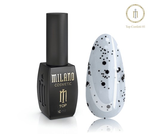 Зображення  Топ без липкого шару Milano Top Confetti №01, 10 мл, Цвет №: 01