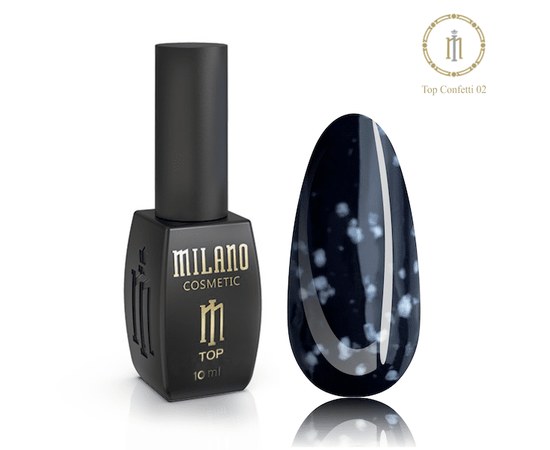 Зображення  Топ без липкого шару Milano Top Confetti No Sticky №02, 10 мл, Цвет №: 02
