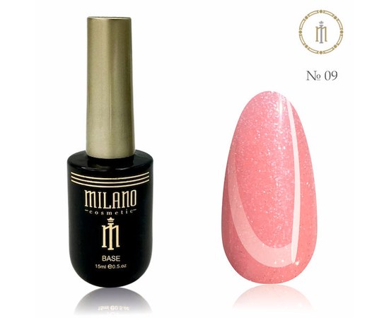 Зображення  Рідкий полігель із шимером Milano Liquid Shimmer Poly Gel №09, 15 мл, Цвет №: 09