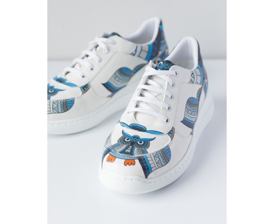 Изображение  Medical footwear sneakers Indian Owls PU sole s. 37, "WHITE ROBE" 140-322-587