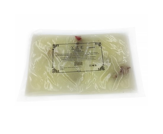 Изображение  Cosmetic paraffin YRE in plates for paraffin therapy 450 g, lemon with rose petals