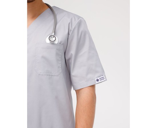 Изображение 5 Medical suit for men Granite gray s. 46, "WHITE ROBE" 130-328-710, Size: 46, Color: grey