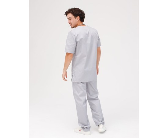 Изображение 2 Medical suit for men Granite gray s. 46, "WHITE ROBE" 130-328-710, Size: 46, Color: grey