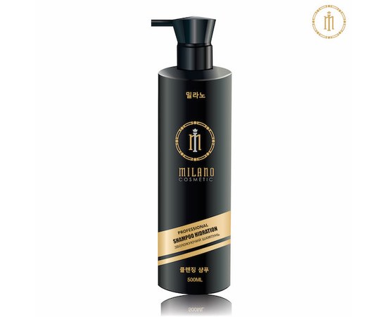 Зображення  Шампунь зволожуючий Milano Professional Hidration Shampoo, 500 мл, Об'єм (мл, г): 500