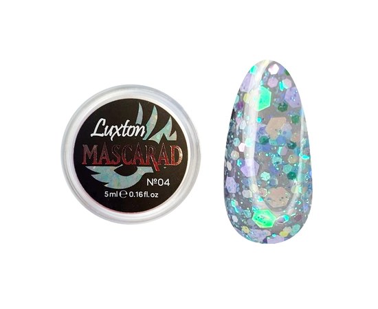 Изображение  Glitter gel LUXTON Mascarad No. 04, 5 ml, Volume (ml, g): 5, Color No.: 4