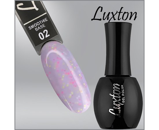 Изображение  Camouflage base with confetti LUXTON Smoothie Base No. 002 lilac, 15 ml, Volume (ml, g): 15, Color No.: 2