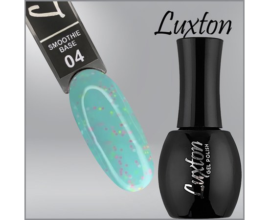Изображение  Camouflage base with confetti LUXTON Smoothie Base No. 004 turquoise, 15 ml, Volume (ml, g): 15, Color No.: 4