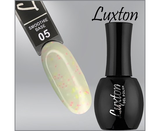 Изображение  Camouflage base with confetti LUXTON Smoothie Base No. 005 yellow, 15 ml, Volume (ml, g): 15, Color No.: 5