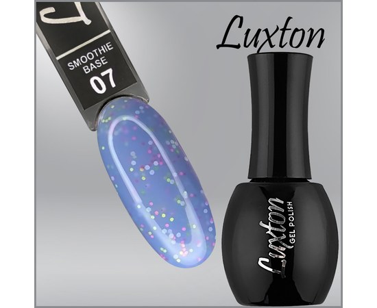 Изображение  Camouflage base with confetti LUXTON Smoothie Base No. 007 blue, 15 ml, Volume (ml, g): 15, Color No.: 7