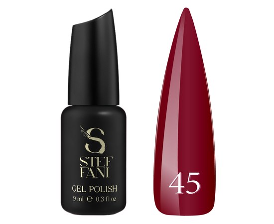 Изображение  Steffani Color Gel polish №045 light garnet, 9 ml, Volume (ml, g): 9, Color: 45