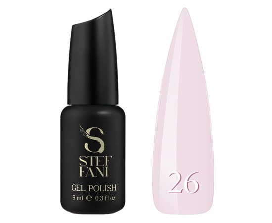 Изображение  Гель лак Steffani Color Gel polish №026 мягко серый, 9 мл, Объем (мл, г): 9, Цвет №: 026