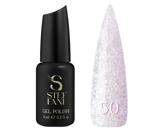 Изображение  Steffani Color Gel polish №050 transparent with pink microglitter, 9 ml, Volume (ml, g): 9, Color No.: 50